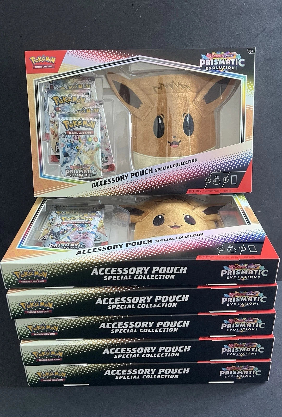 Pokemon TCG Prismatic Evolutions Eevee Pouch Brand New Sealed