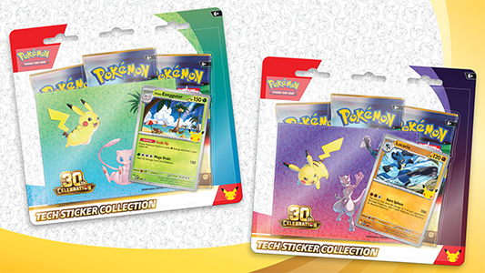 Pokemon 30th Celebration - Tech Sticker Collection (pre-order)