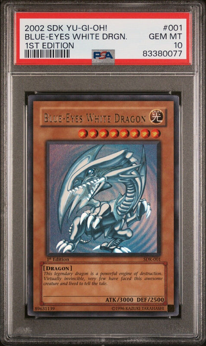 Yugioh Blue Eyes White Dragon SDK 1st Edition PSA 10