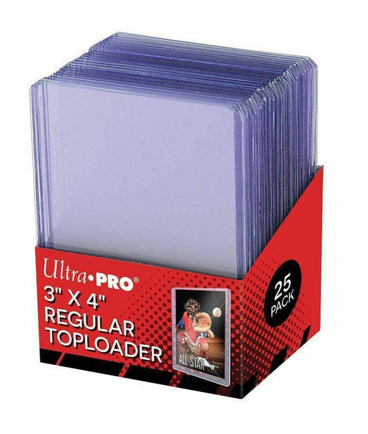 Ultra Pro 3" X 4" Clear Regular Toploader 25ct